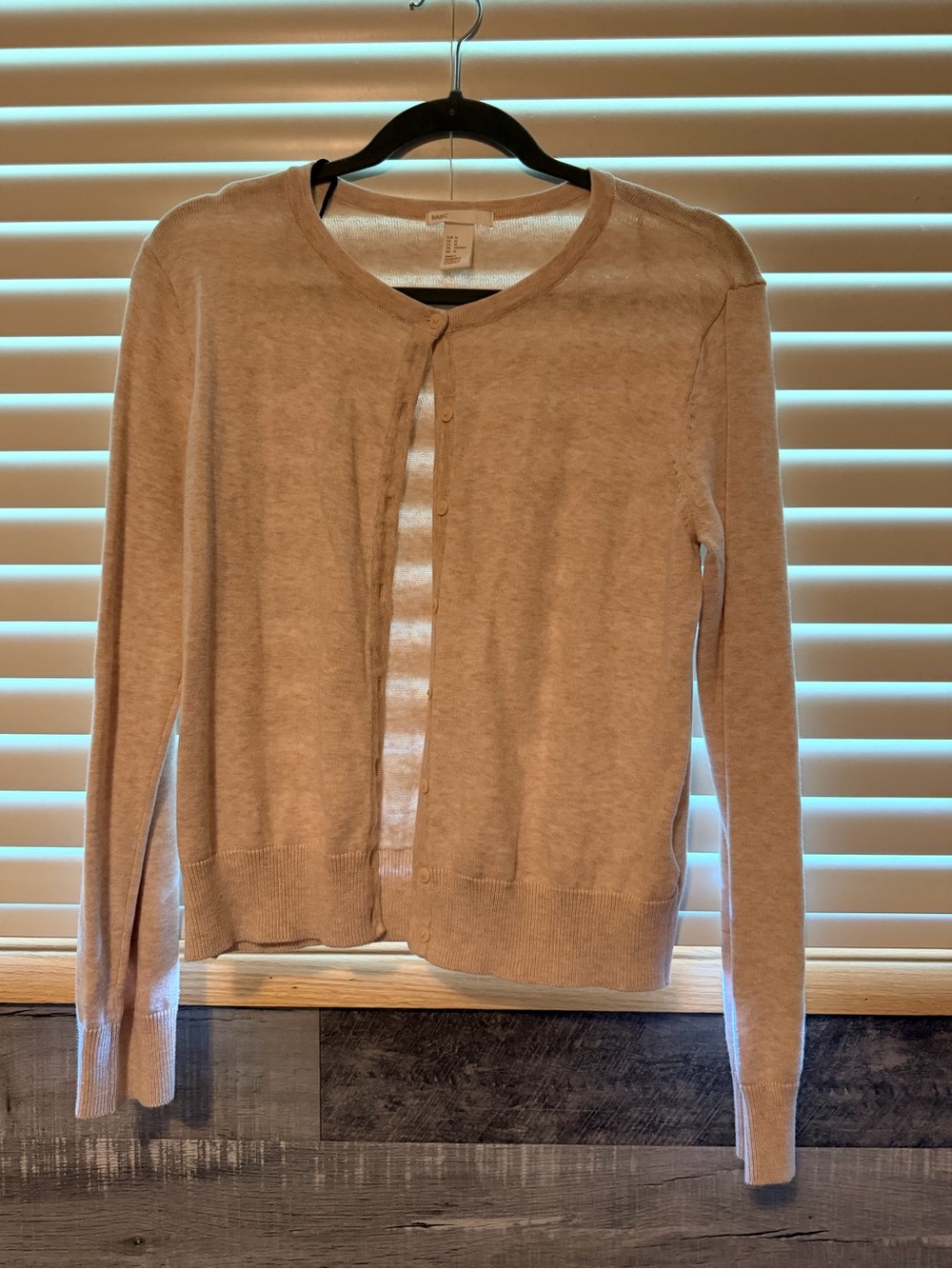 H&M Light Beige Button-Front Women's Cardigan